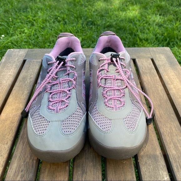 Teva  Women's Charged Gray & Pink Waterproof Drawstring Hiking Shoes Size 6 - Picture 5 of 7